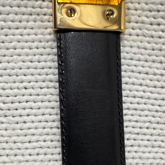 Ralph Lauren Brown Leather Belt with Gold Buckle - Picture 6 of 6